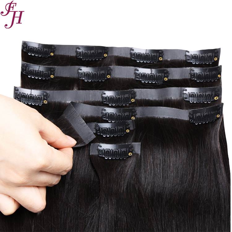 clip remy humano en la extensión del cabello
