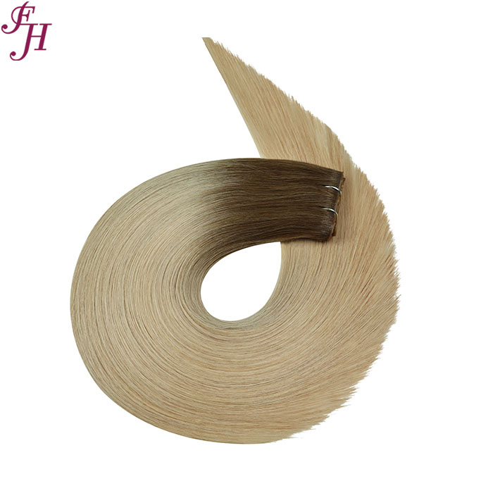 double drawn hair weft