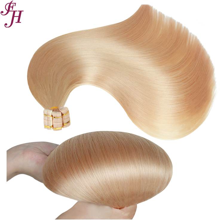 human hair tape in extensions double drawn
