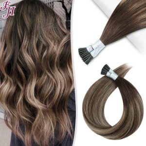 100% remy natural i tip hair extensions