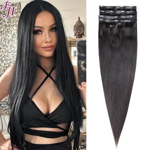 seamless clip ins human hair extensions