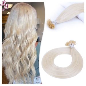 blonde u tip hair