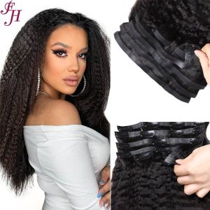 kinky straight human hair