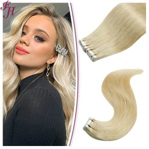 seamless invisible virgin hair tape in extensions