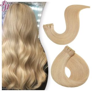 human hair invisible wefts