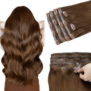 human hair extensions clip ins russian hair