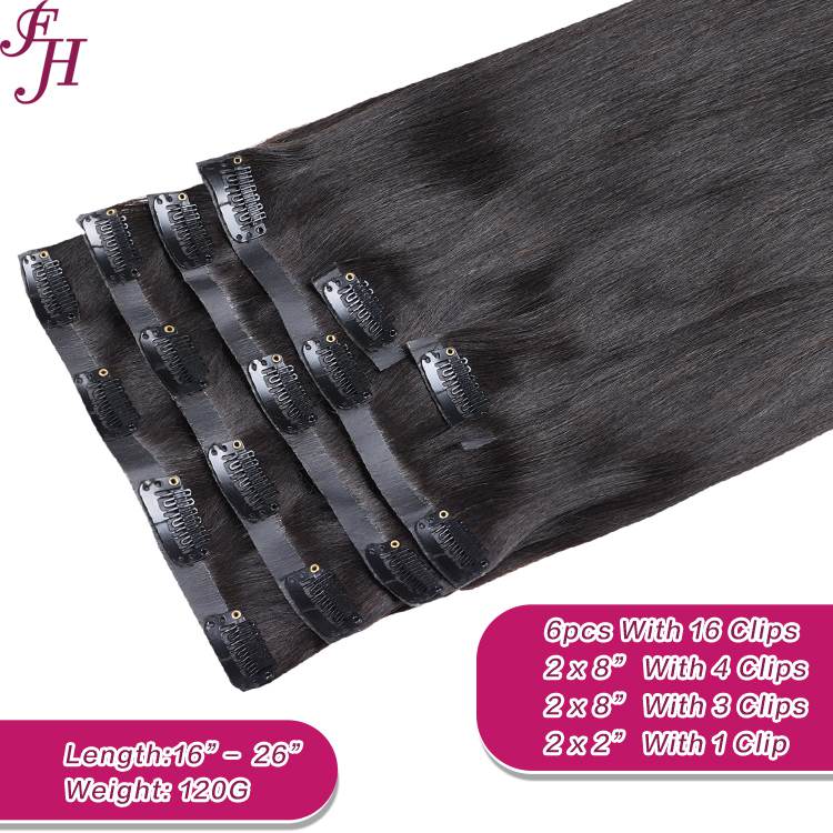 seamless clip in raw hair extension