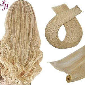 invisible weft human hair extensions