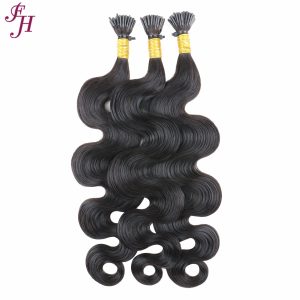 body wave I tip hair extensions