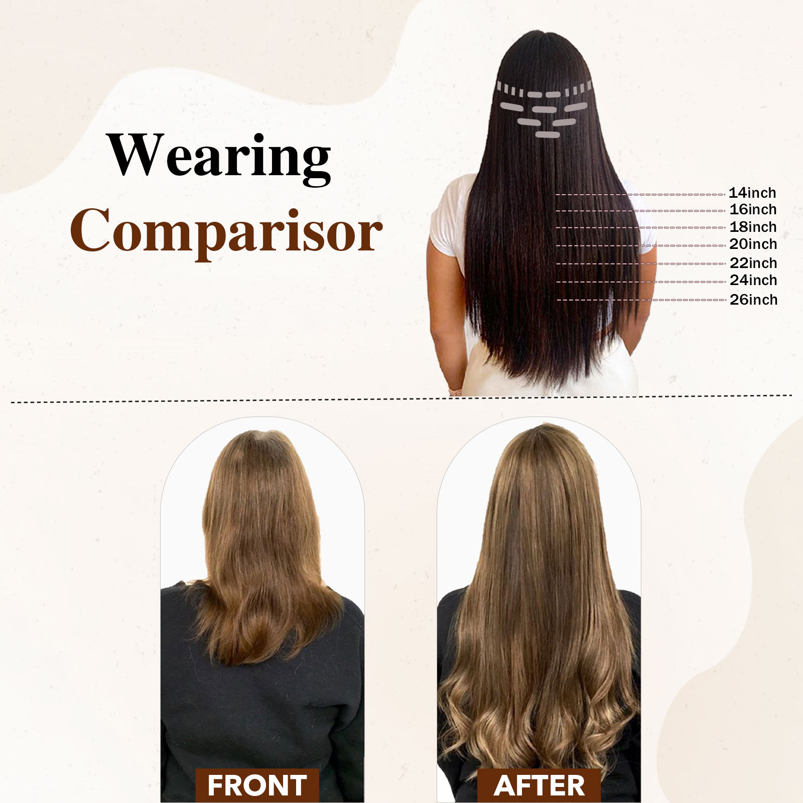 human hair extensions