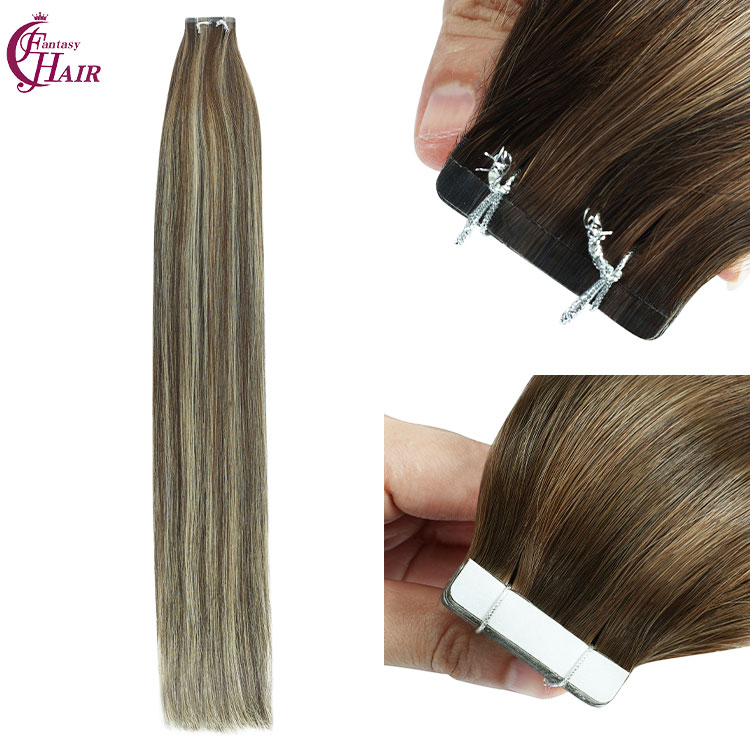 human hair tape in extensions