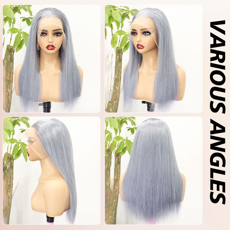 gray human hair wigs