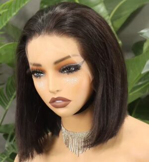 double drawn lace bob wig