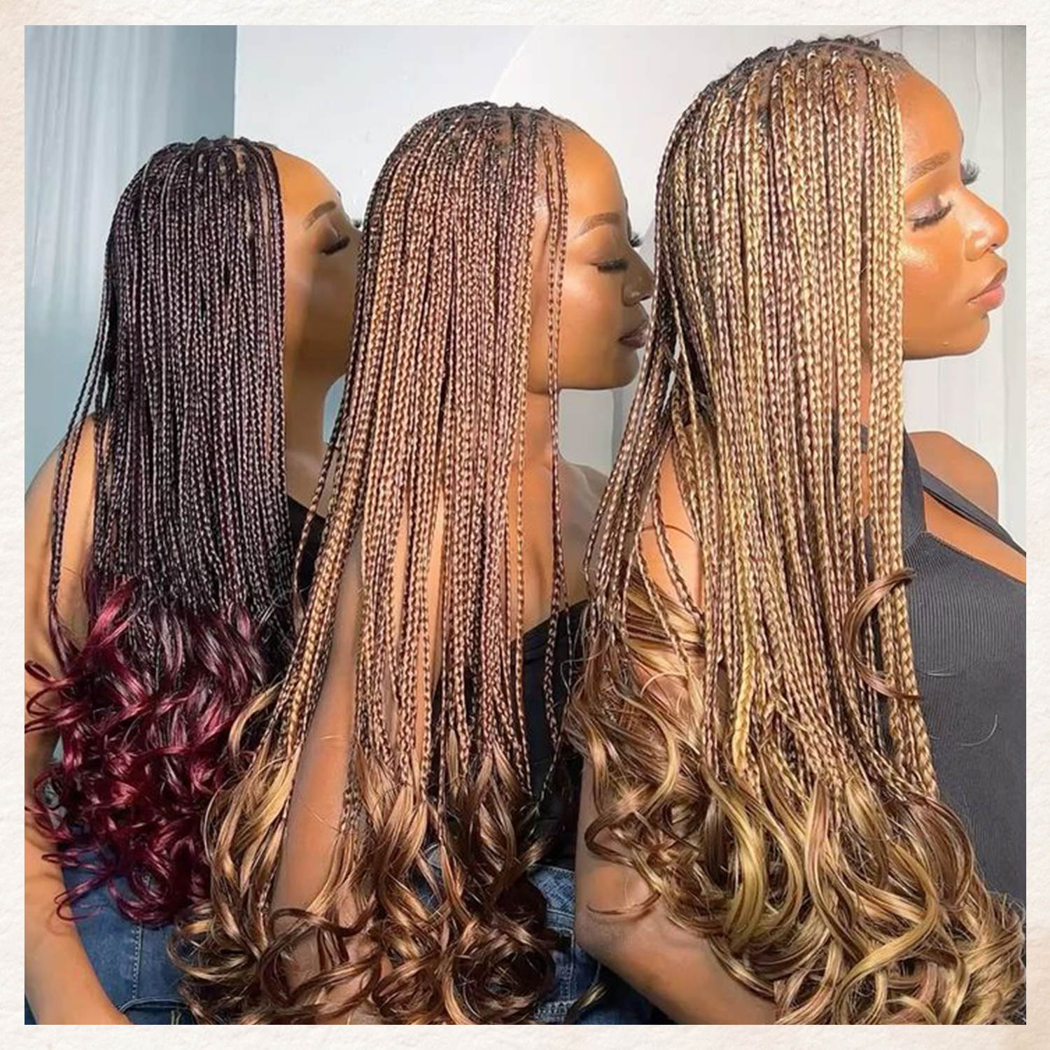 knotless braids wigs
