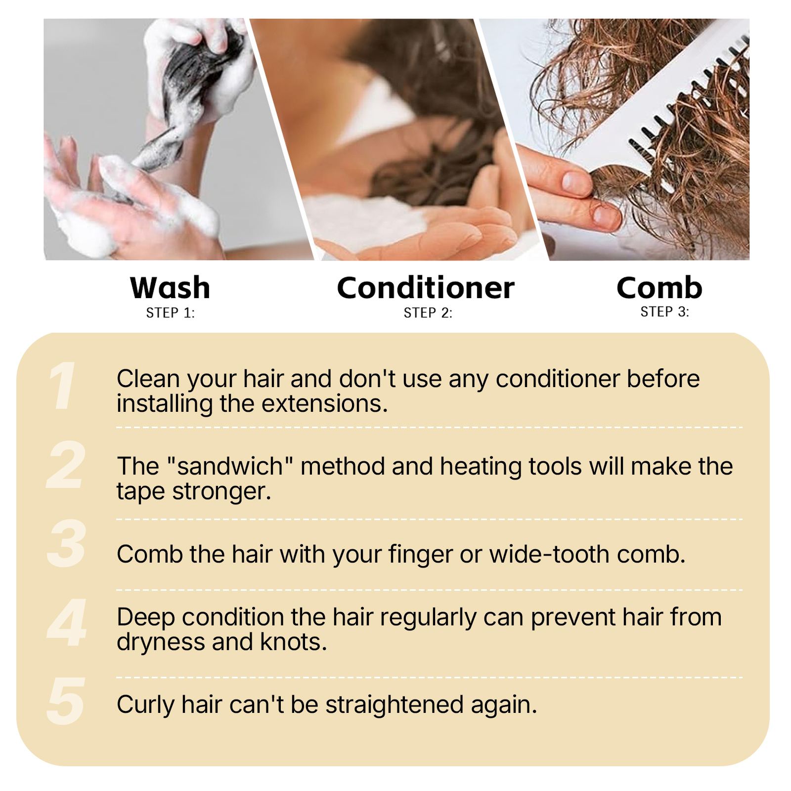 seamless tape in hair