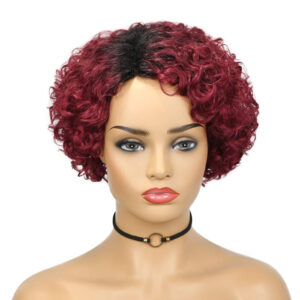 human hair curly wig