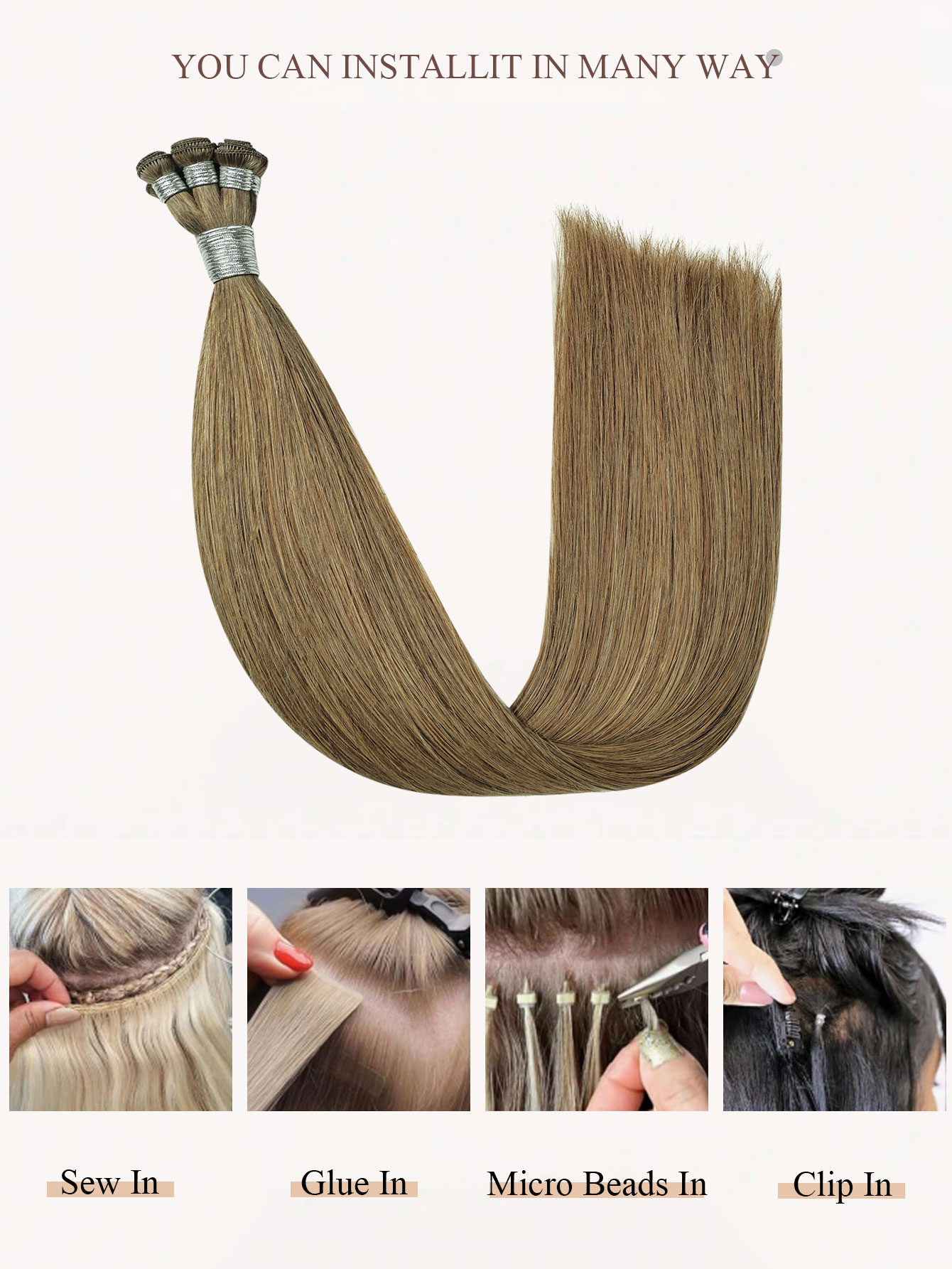 human hair extensions