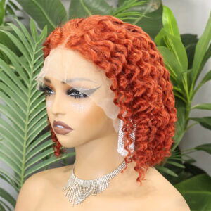 curly bob wig human hair