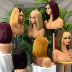 double drawn bob wig