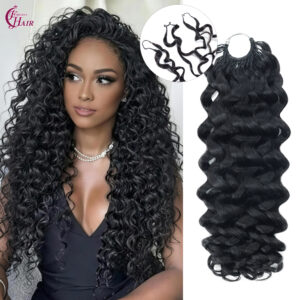 feather crochet human hair
