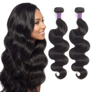 natural body wave weft