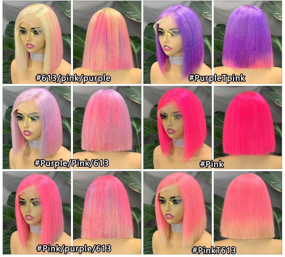 pink bob wig