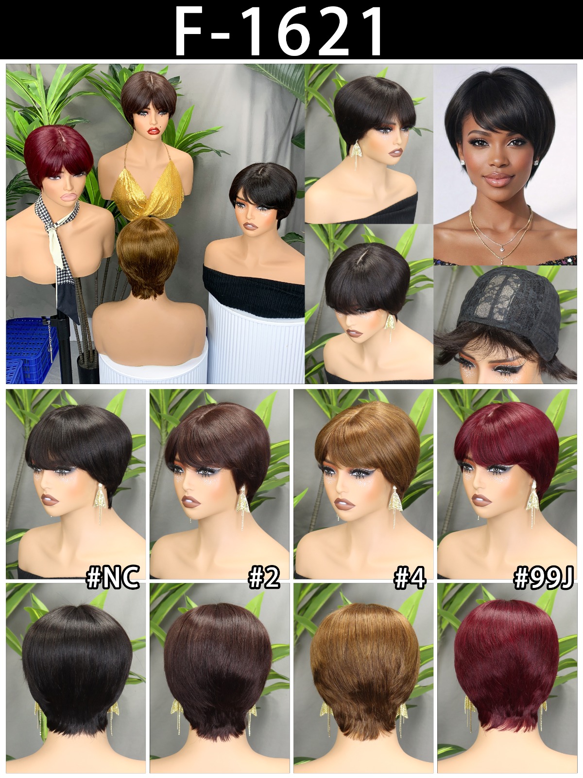 non lace human hair wig