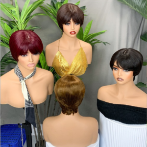 pixie human hair wig
