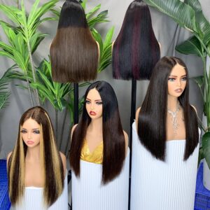 straight human hair bob wig