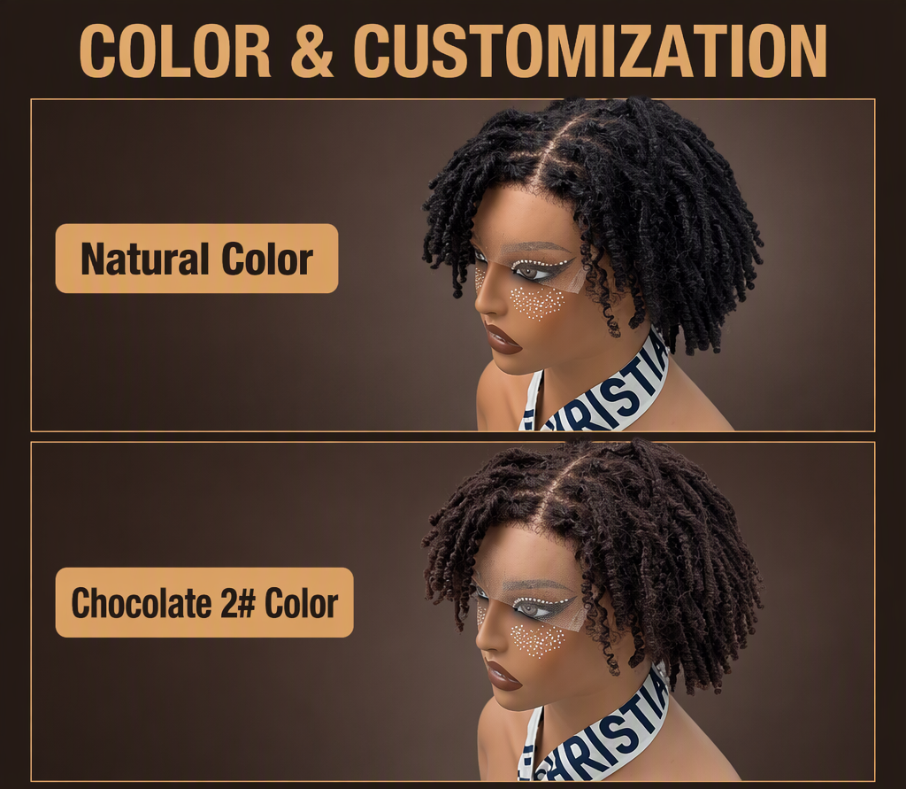 locs human hair wig
